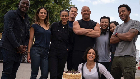 The cast of Fast & Furious 9.